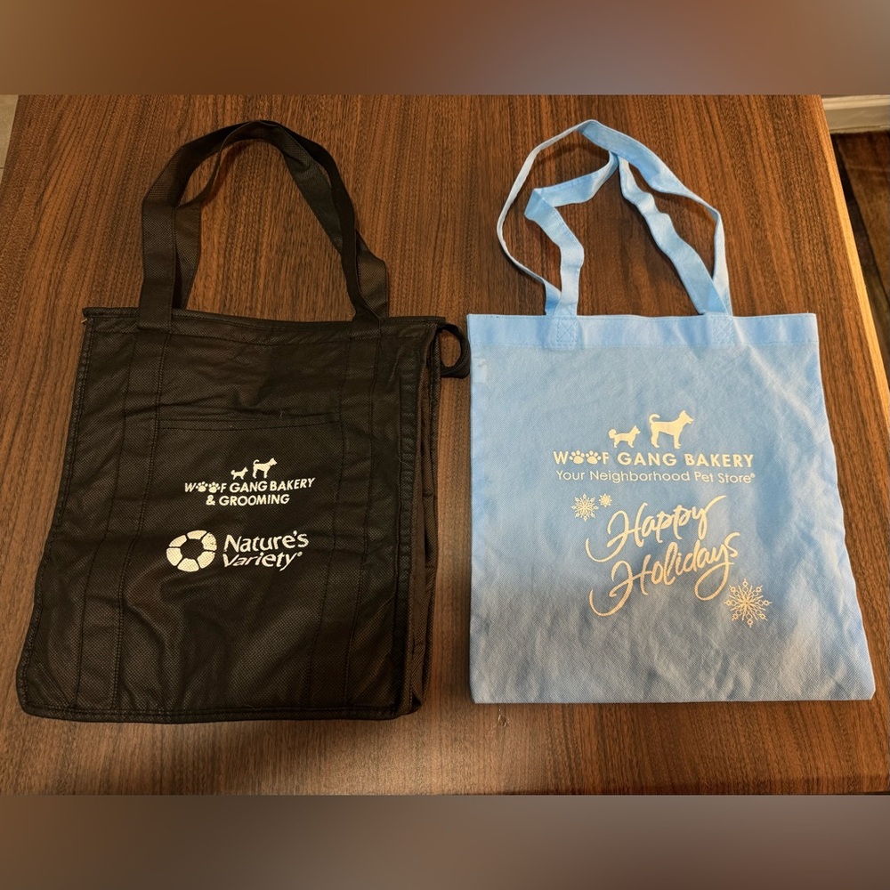 Lot Of 2 WOOF GANG BAKERY & GROOMING Bags